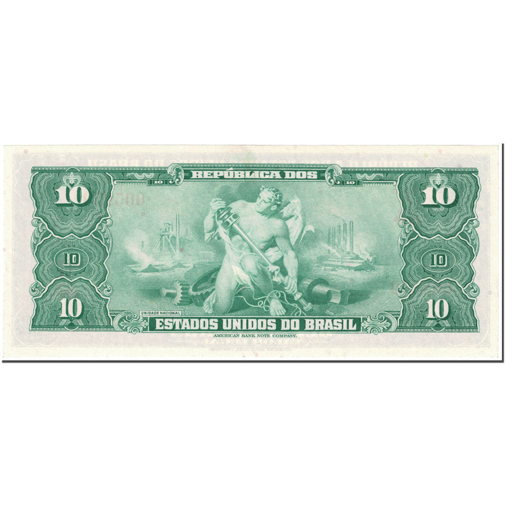 Banconote, Brasile, 10 Cruzeiros, 1961, Undated (1961), KM:167a, SPL