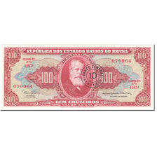 Banknote, Brazil, 10 Centavos on 100 Cruzeiros, 1966-67, Undated (1966-67)