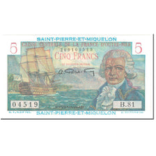 Saint-Pierre-et-Miquelon, 5 Francs, 1950-1960, Undated (1950-1960), NEUF, KM:22