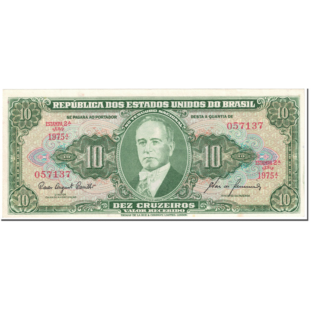 Banknote, Brazil, 10 Cruzeiros, 1953-1960, Undated (1953-60), KM:159f