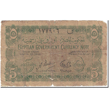 Banknote, Egypt, 5 Piastres, 1940, Undated (1940), KM:163, VG(8-10)