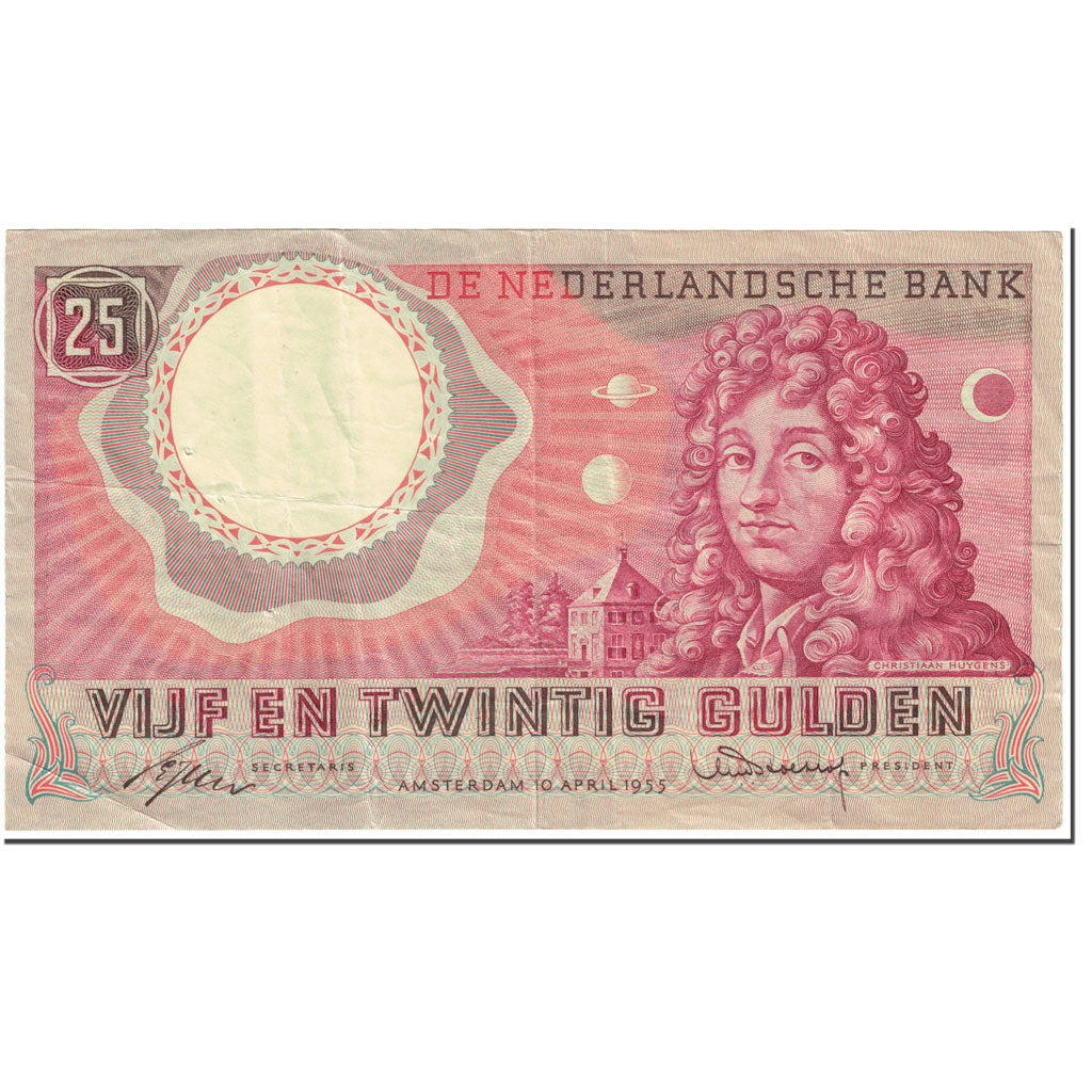 Banknote, Netherlands, 25 Gulden, 1955, 1955-04-10, KM:87, VF(20-25)