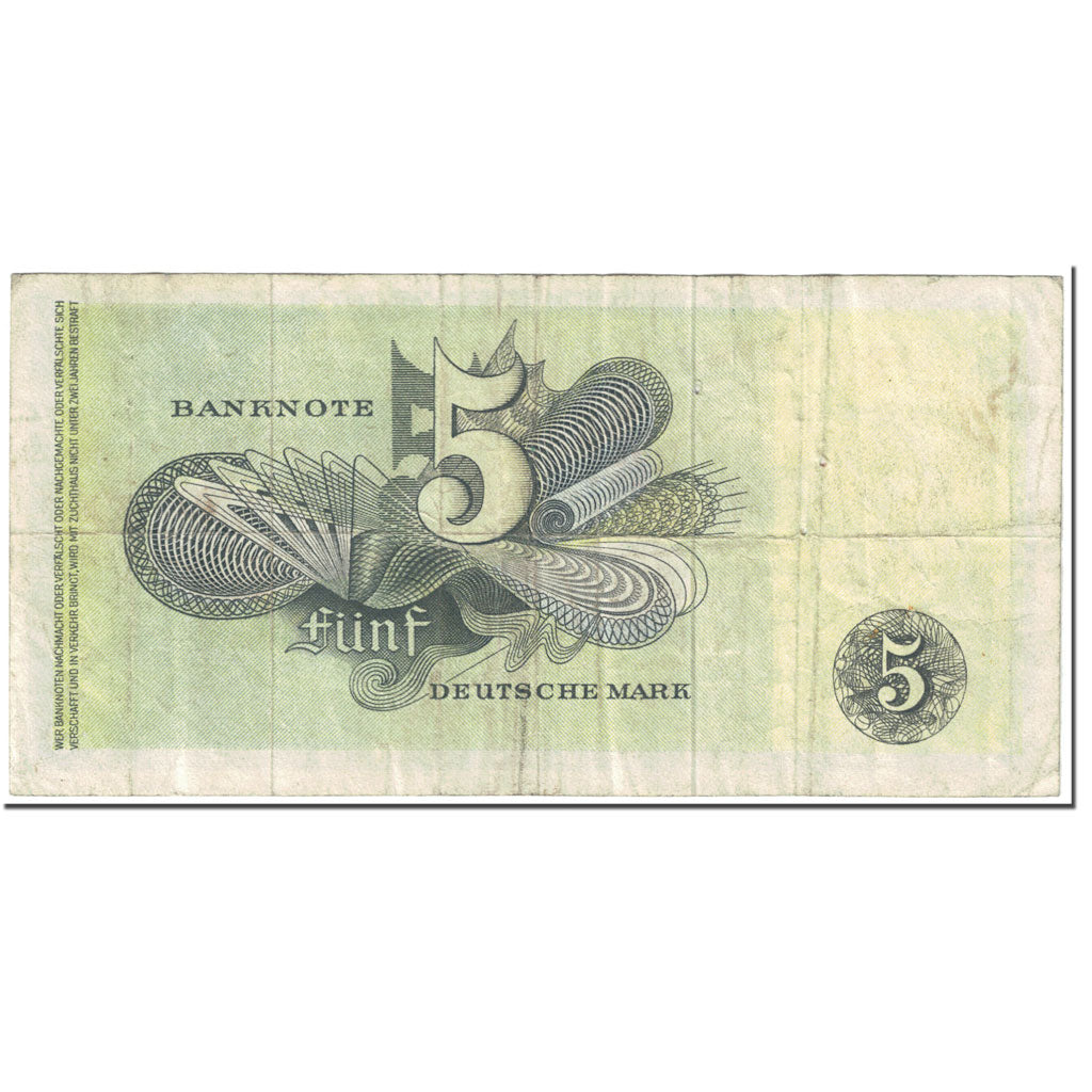 Banknote, GERMANY - FEDERAL REPUBLIC, 5 Deutsche Mark, 1948, 1948-12-09, KM:13i