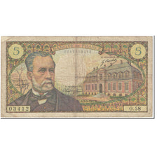 France, 5 Francs, 5 F 1966-1970 ''Pasteur'', 1967, 1966-05-05, VG(8-10)