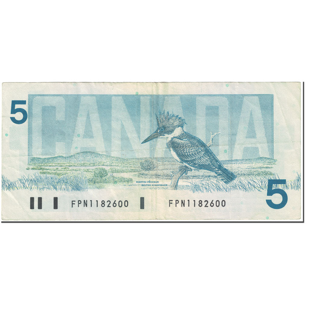 Banknote, Canada, 5 Dollars, 1986, Undated (1986), KM:95b, EF(40-45)