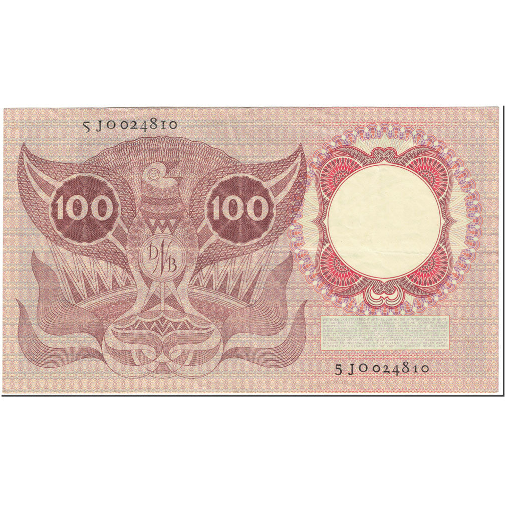 Banknote, Netherlands, 100 Gulden, 1953, 1953-02-02, KM:88, AU(55-58)