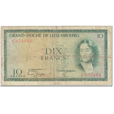 Banknote, Luxembourg, 10 Francs, 1954, Undated (1954), KM:48a, VF(20-25)