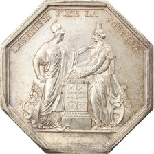 França, Token, Banco de Poupança, Banque de France, Dumarest, AU(50-53), Prata