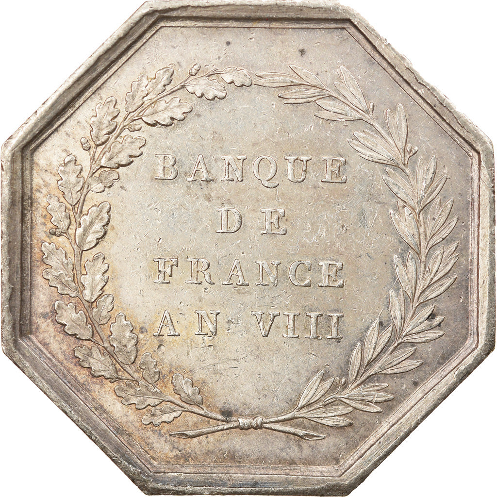França, Token, Banco de Poupança, Banque de France, Dumarest, AU(50-53), Prata