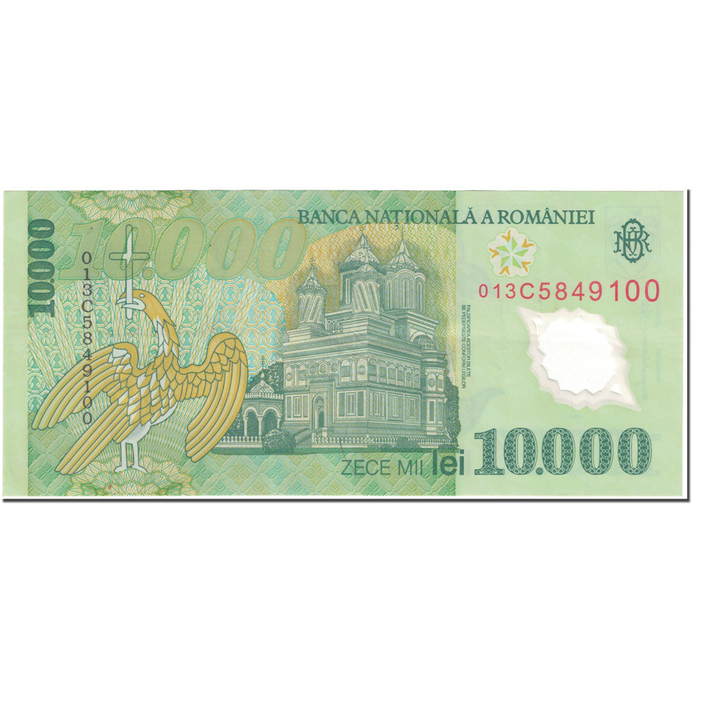 Banknote, Romania, 10,000 Lei, 2001, Undated (2001), KM:112a, EF(40-45)