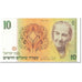 Banknote, Israel, 10 New Sheqalim, 1987, Undated (1987), KM:53b, UNC(65-70)
