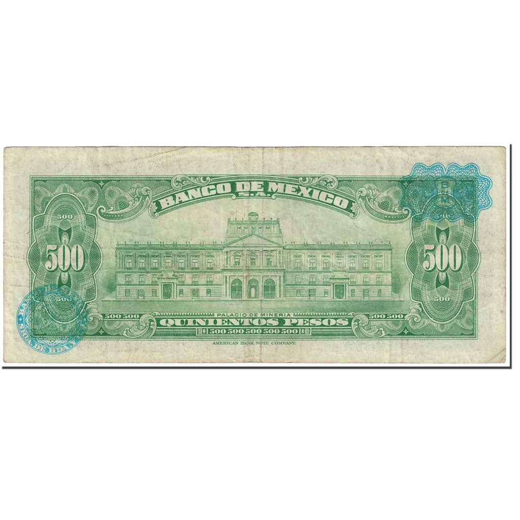 Banknote, Mexico, 500 Pesos, 1972, 1972-06-27, KM:51o, VF(20-25)