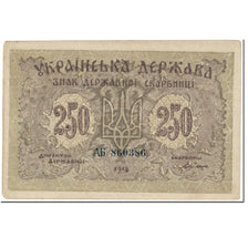 Banconote, Ucraina, 250 Karbovantsiv, 1918, Undated (1918), KM:39a, BB
