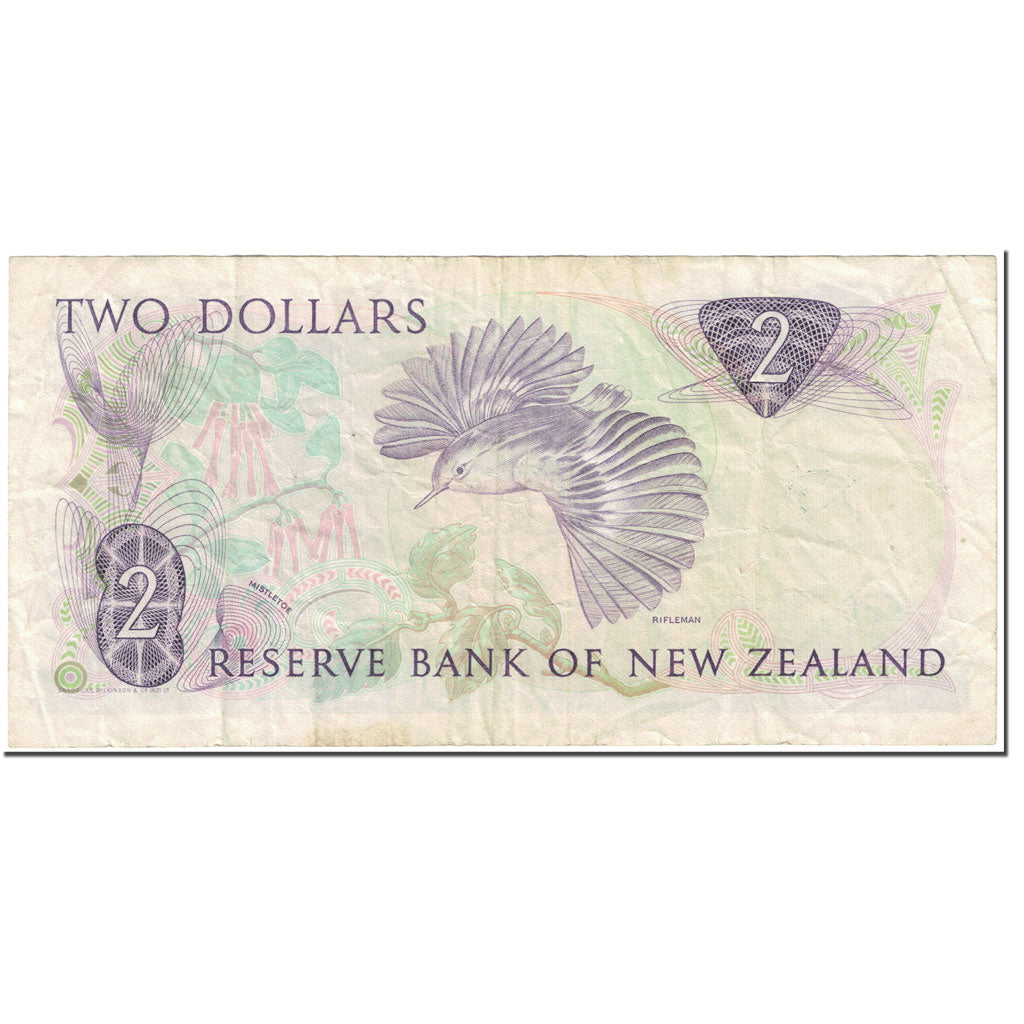 Banknote, New Zealand, 2 Dollars, 1981, Undated (1981), KM:170a, VF(20-25)