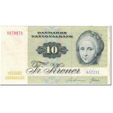 Banknote, Denmark, 10 Kroner, 1972, Undated (1972), KM:48c, EF(40-45)