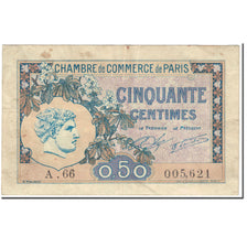 France, Paris, 50 Centimes, 1920, VG(8-10)
