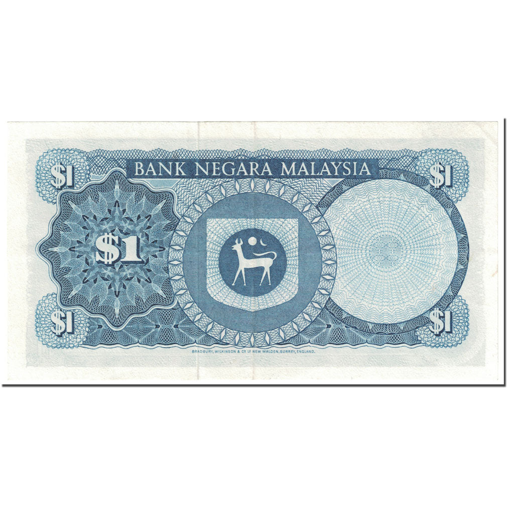 Banknote, Malaysia, 1 Ringgit, 1972, Undated (1972-76), KM:13a, EF(40-45)
