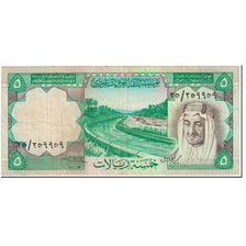 Banknote, Saudi Arabia, 5 Riyals, 1977, Undated (1977), KM:17b, EF(40-45)