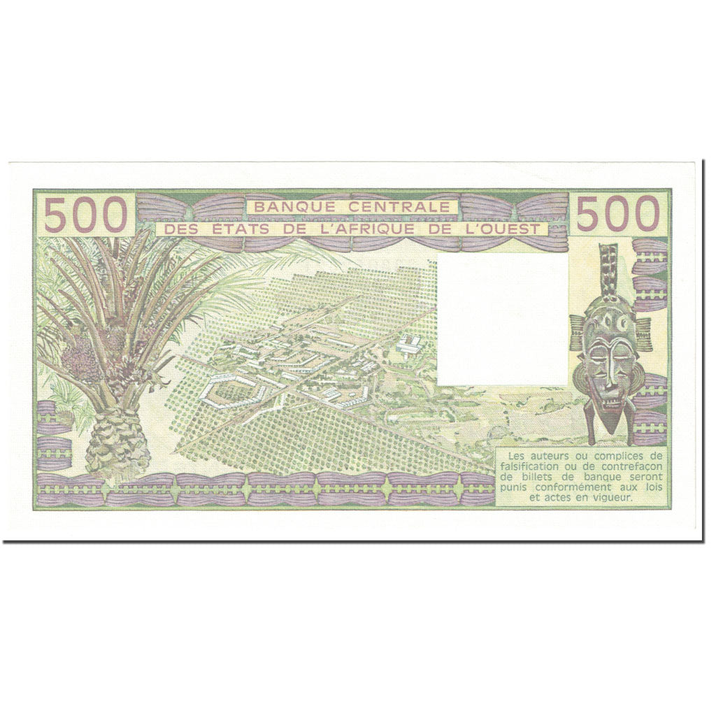 Banknote, West African States, 500 Francs, 1990, UNdated (1990), KM:405Di