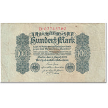 Banknote, Germany, 100 Mark, 1922, 1922-08-04, KM:75, VF(20-25)