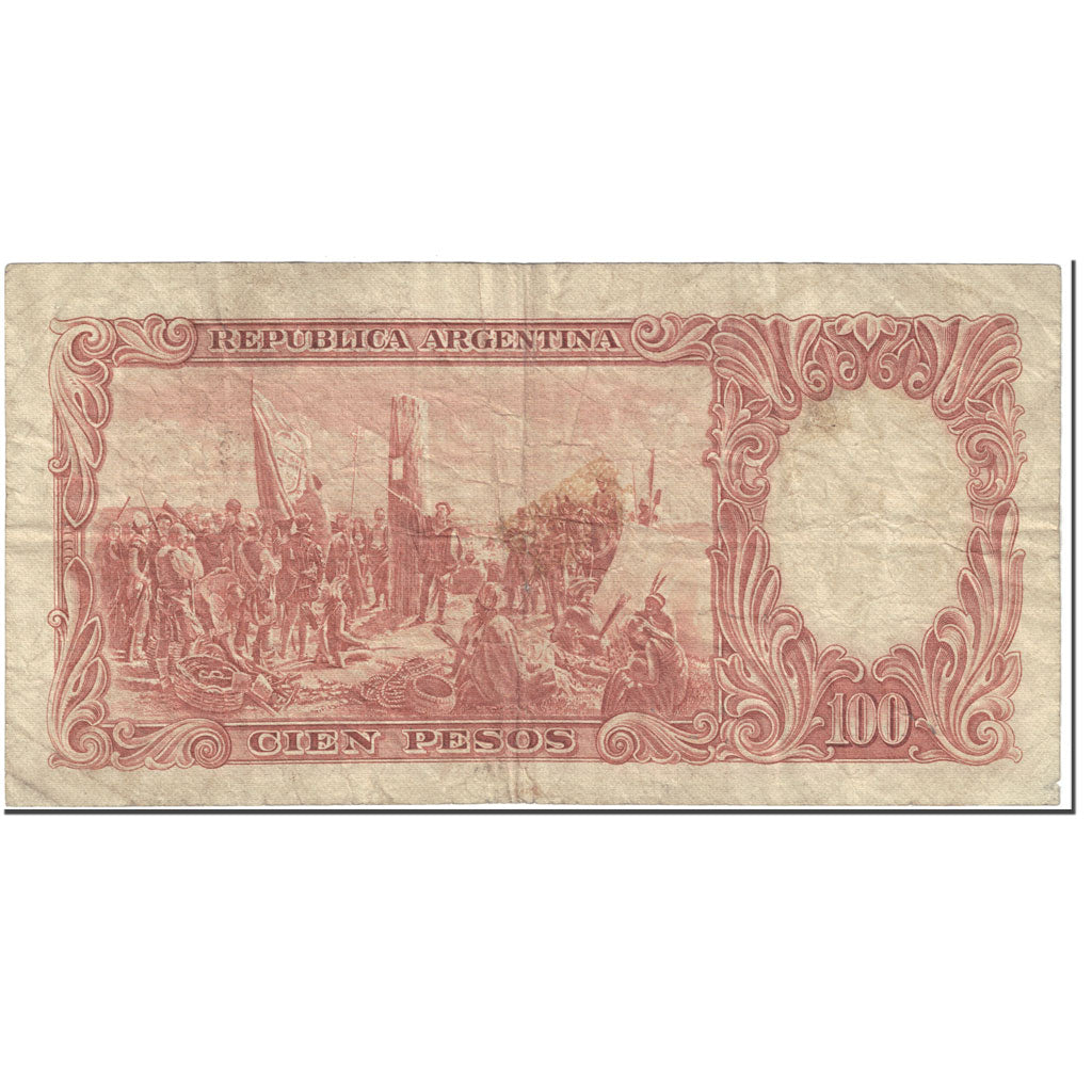 Banknote, Argentina, 100 Pesos, 1957, Undated (1957), KM:272a, VF(20-25)