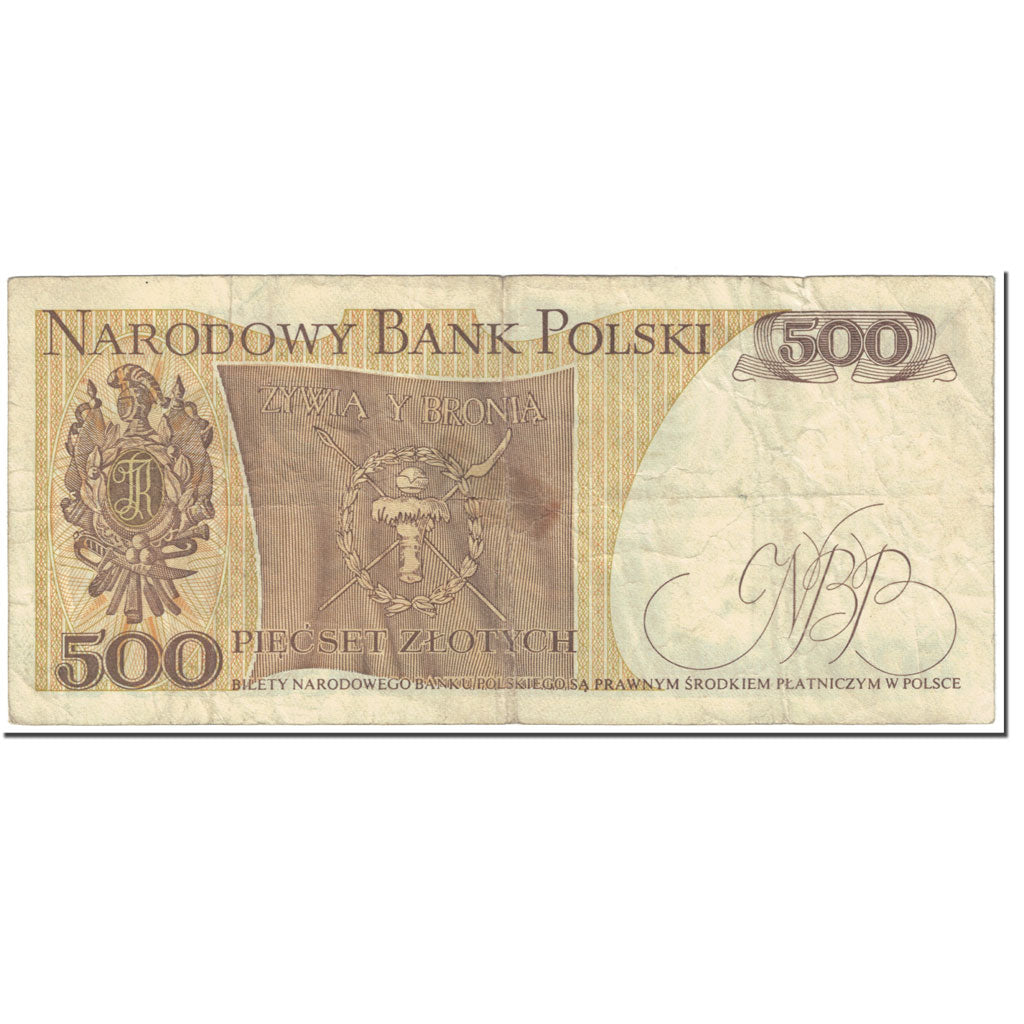 Geldschein, Polen, 500 Zlotych, 1974, 1974-12-16, KM:145a, S