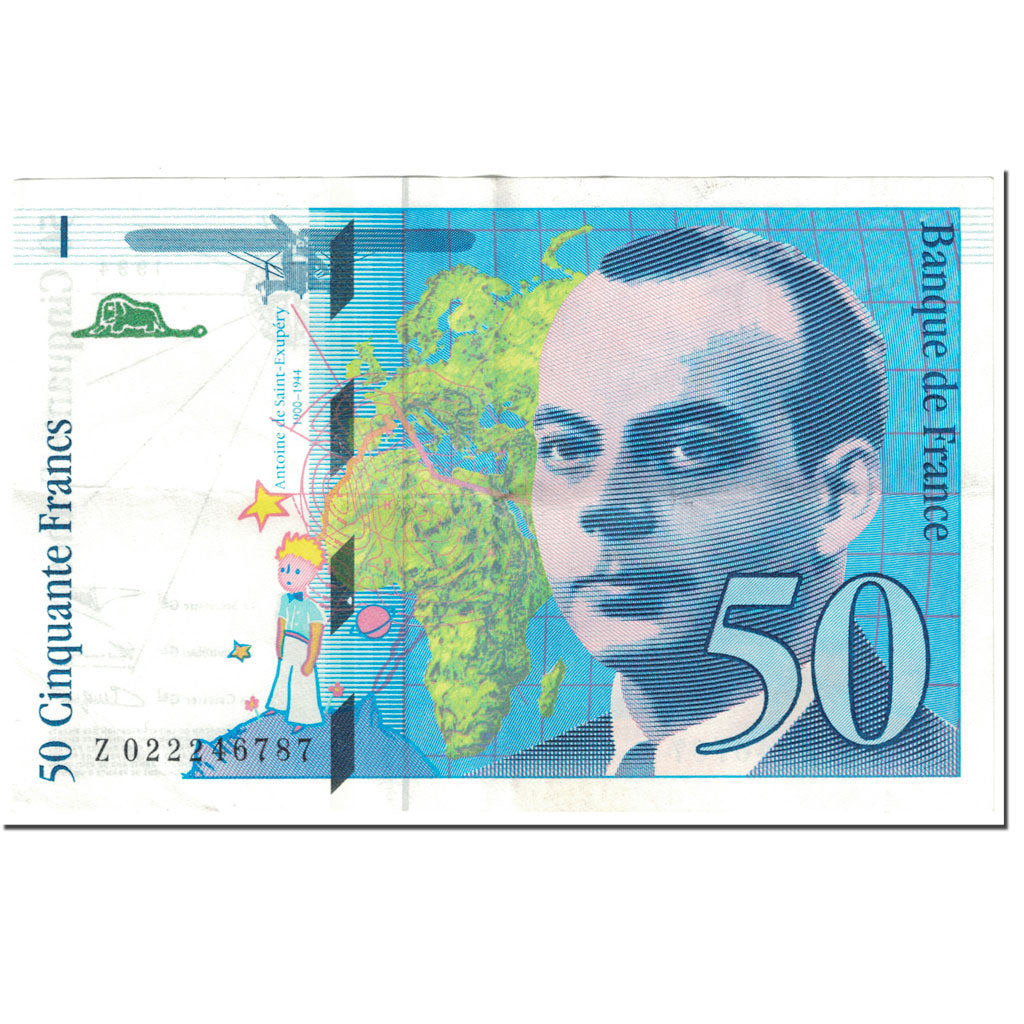 France, 50 Francs, 50 F 1992-1999 ''St Exupéry'', 1994, Undated (1994)
