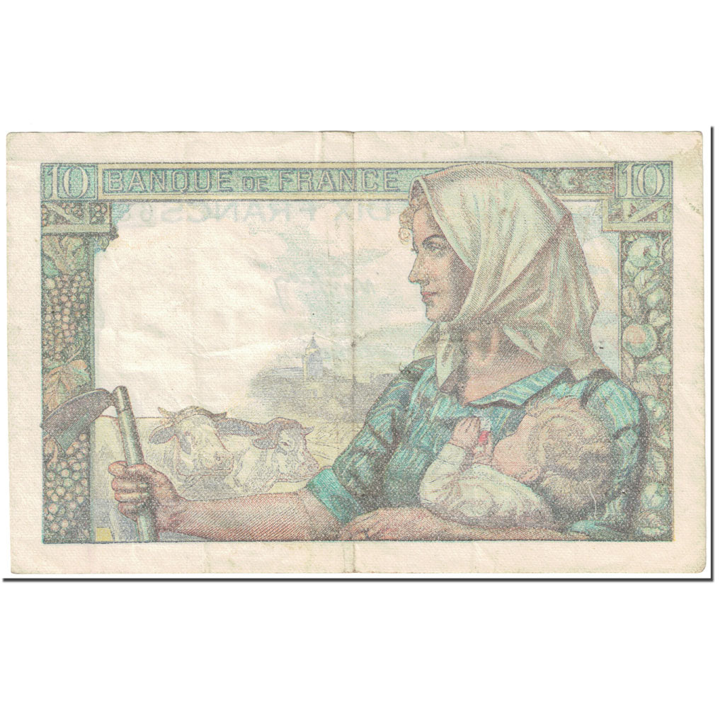 Francja, 10 Francs, 10 F 1941-1949 ''Mineur'', 1949, 1949-03-10, VF(20-25)