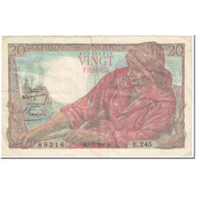 Francja, 20 Francs, Pêcheur, 1950, 1950-02-09, VF(20-25), Fayette:13.7, KM:100d