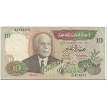 Banknote, Tunisia, 10 Dinars, 1986, 1986-03-20, KM:84, VF(20-25)