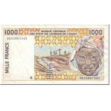 Geldschein, West African States, 1000 Francs, 1996, Undated (1996), KM:711Kf, S