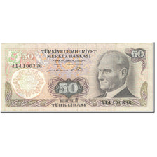 Banknote, Turkey, 50 Lira, 1970, UNdated (1970), KM:188, EF(40-45)