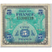 Frankreich, 5 Francs, 1944 Flag/France, 1944, Undated (1944), S, KM:115a
