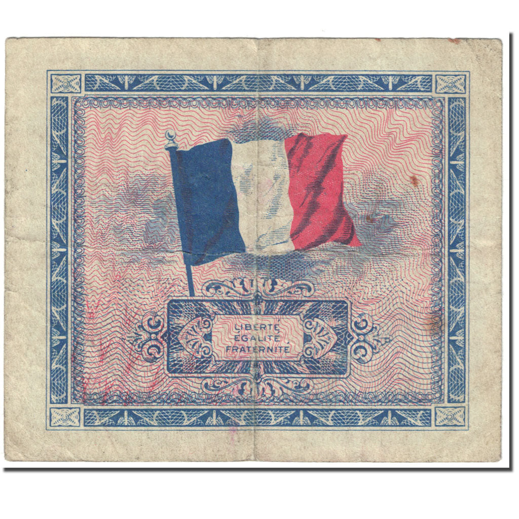 Frankreich, 5 Francs, 1944 Flag/France, 1944, Undated (1944), S, KM:115a