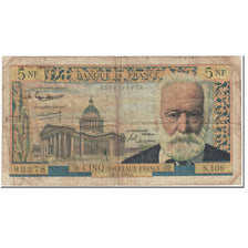 France, 5 Nouveaux Francs, 5 NF 1959-1965 ''Victor Hugo'', 1963, 1963-05-02