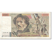 Francia, 100 Francs, 100 F 1978-1995 ''Delacroix'', 1980, Undated (1980), BC