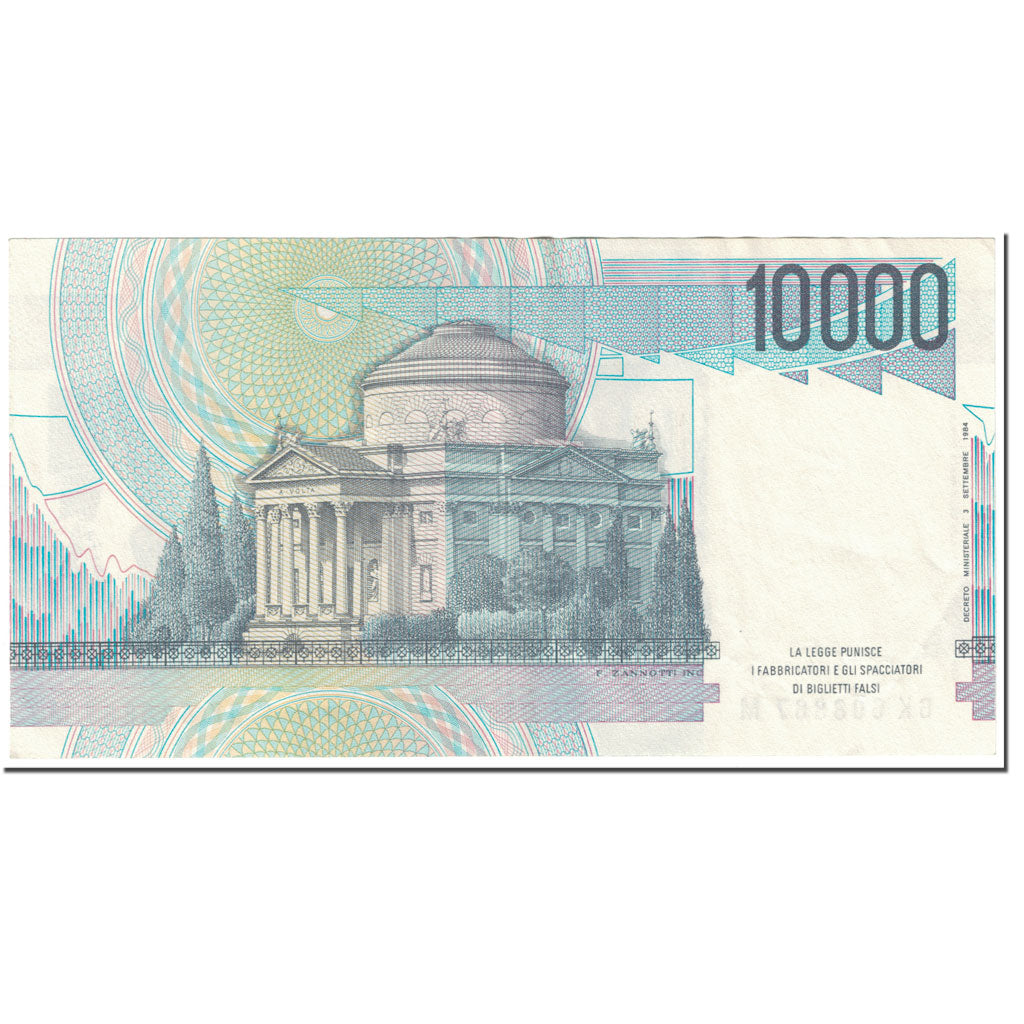 Banknote, Italy, 10,000 Lire, 1984, 1984-09-03, KM:112d, EF(40-45)