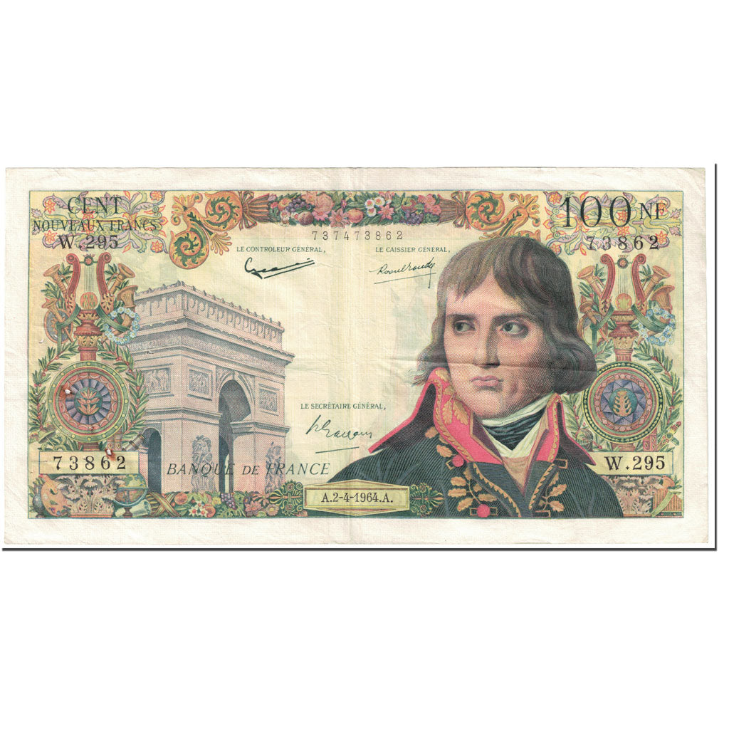 Frankreich, 100 Nouveaux Francs, Bonaparte, 1964, 1964-04-02, SS, Fayette:59.26