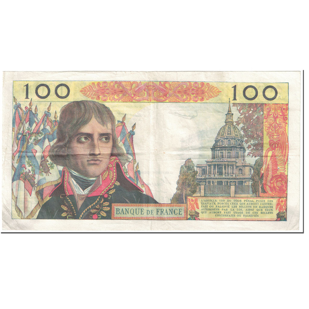 França, 100 Nouveaux Francs, Bonaparte, 1959, 1959-12-03, VF(20-25)