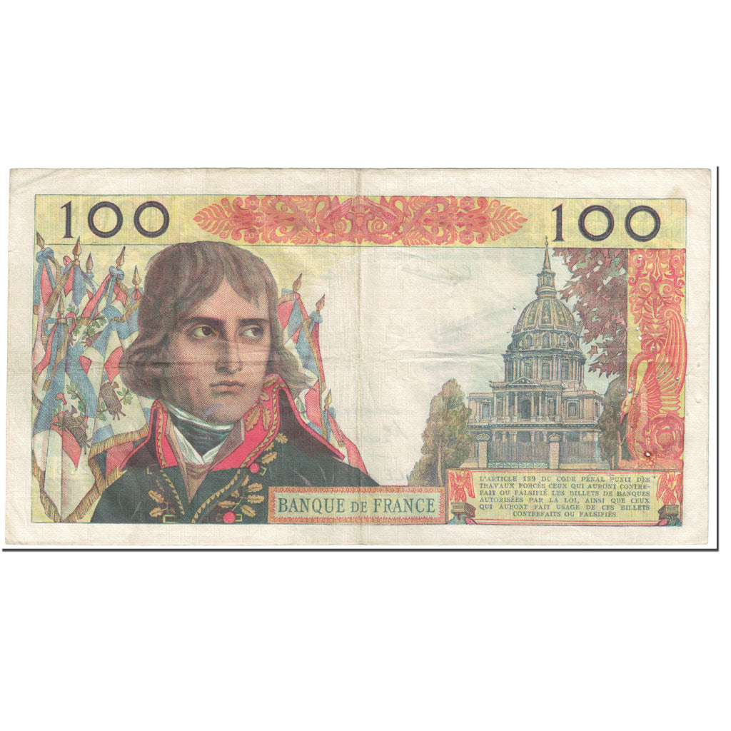 França, 100 Nouveaux Francs, Bonaparte, 1963, 1963-05-02, VF(20-25)