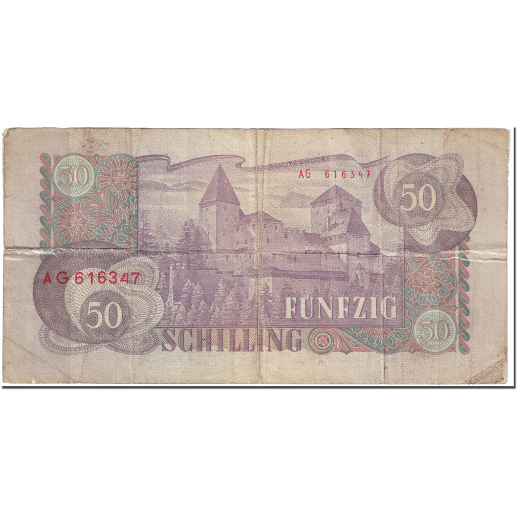 Geldschein, Österreich, 50 Schilling, 1962, 1962-07-02, KM:137a, S