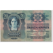 Banknote, Austria, 20 Kronen, 1913, 1913-01-02, KM:13, EF(40-45)