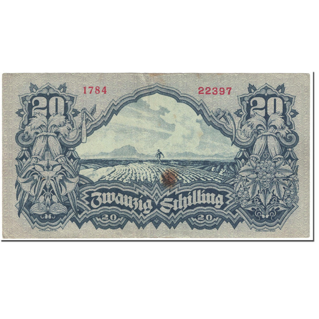 Banknote, Austria, 20 Schilling, 1945, 1945-05-29, KM:116, VF(20-25)
