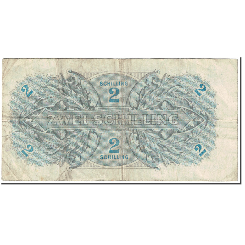 Banknote, Austria, 2 Schilling, 1944, SÉRIE 1944., KM:104a, VF(20-25)