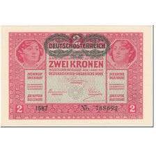 Banknote, Austria, 2 Kronen, 1919, Undated (1919), KM:50, UNC(65-70)