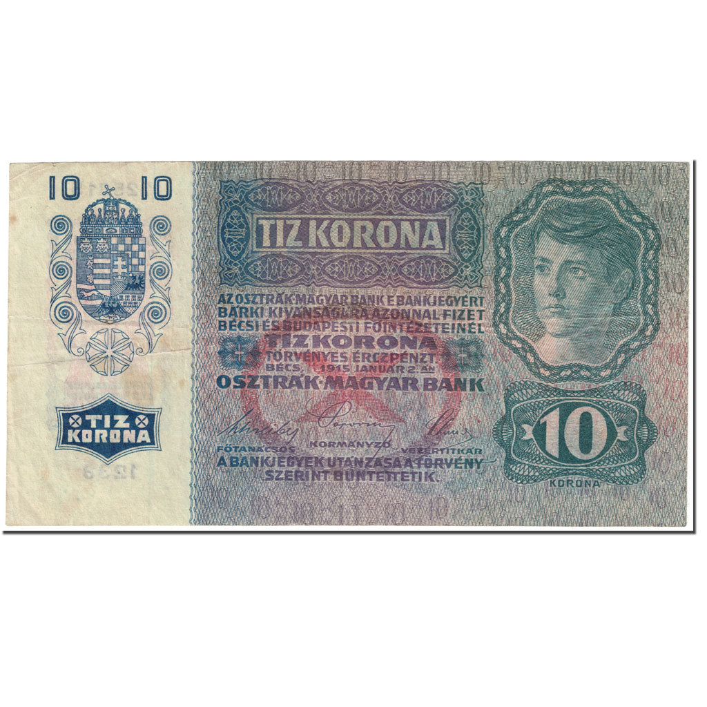 Banknote, Austria, 10 Kronen, 1919, Undated (1919), KM:51a, VF(20-25)