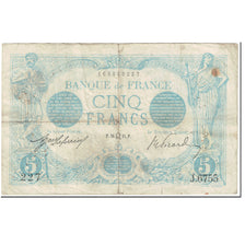 França, 5 Francs, 5 F 1912-1917 ''Bleu'', 1915, 1915-07-15, VG(8-10)