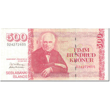 Banknote, Iceland, 500 Kronur, 2001, 2001-05-22, KM:58a, EF(40-45)