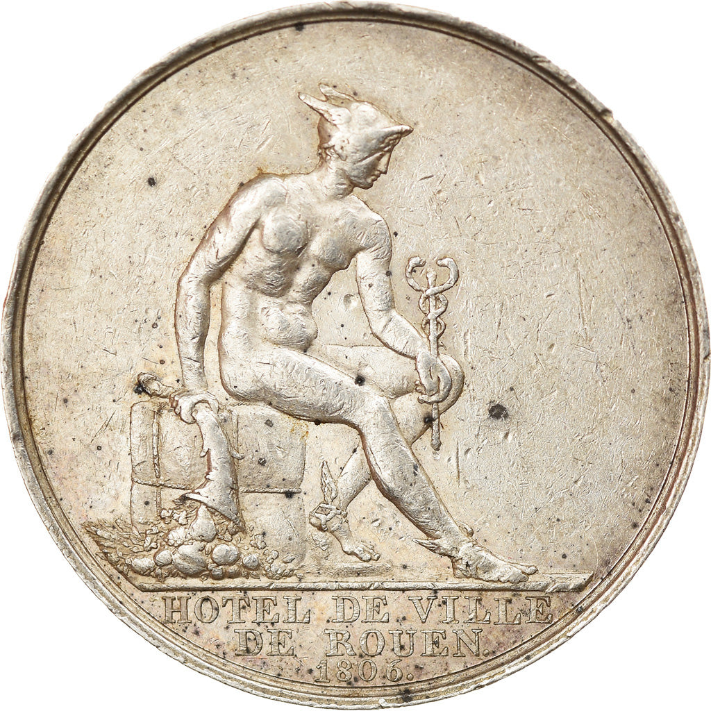 France, Jeton, Napoléon Ier, Hotel de Ville de Rouen, History, 1806, Denon