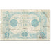 France, 5 Francs, Bleu, 1916, 1916-10-08, VG(8-10), Fayette:2.44, KM:70